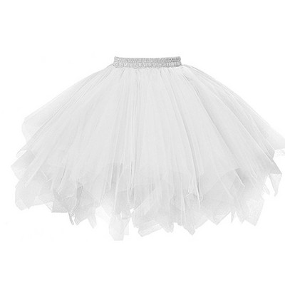 Fuste femei Tutu Princess Fashion Balet Fusta neagra Fusta pufoasa Pentru femei Tulle Jupon Fuste Elastic Adulti Fusta Tutu Roz