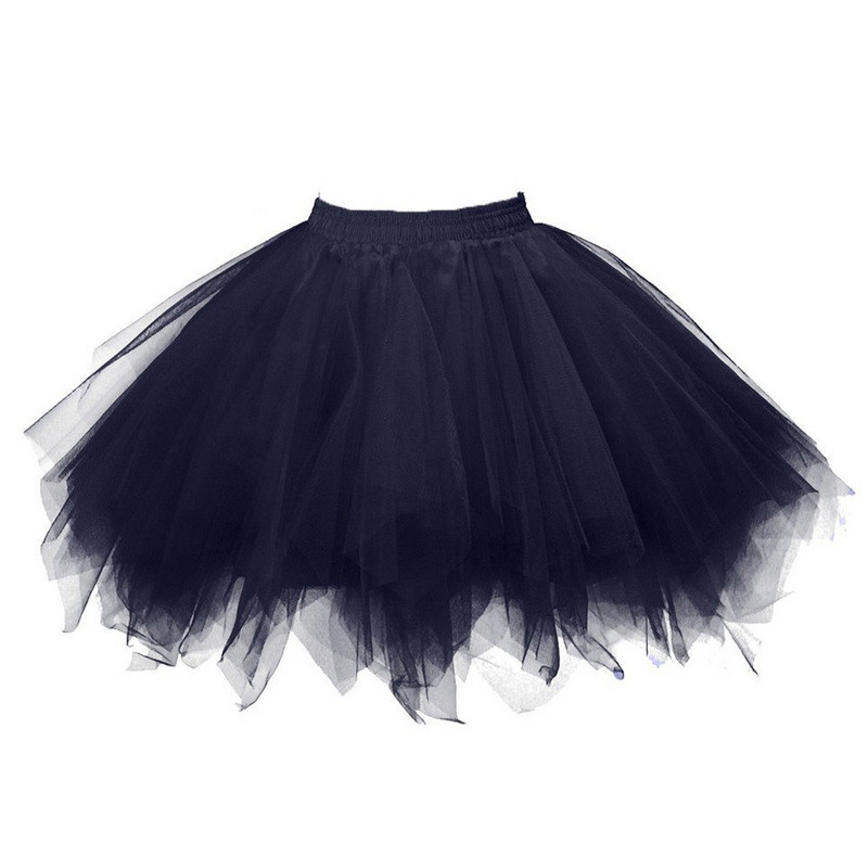 Fuste femei Tutu Princess Fashion Balet Fusta neagra Fusta pufoasa Pentru femei Tulle Jupon Fuste Elastic Adulti Fusta Tutu Roz