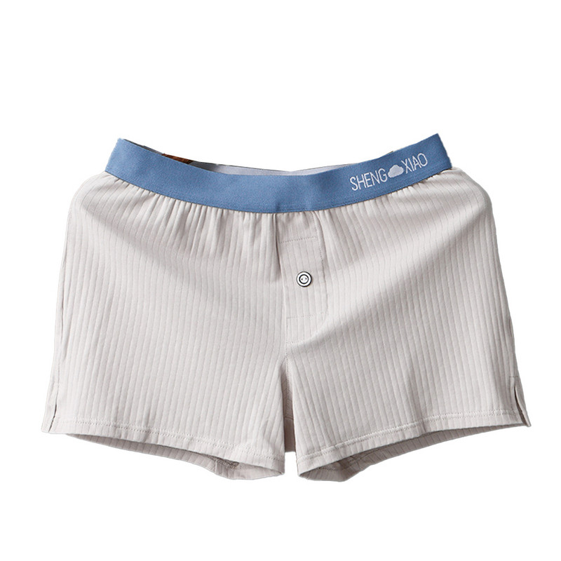Vyriški medvilniniai bokseriai Minkšti odai nekenksmingi šortai lagaminai Laisvi raištiniai apatiniai Kietos maudymosi apatinės kelnės Vasariniai kvėpuojantys namų drabužiai