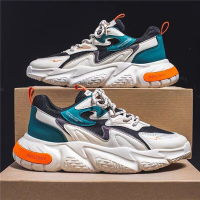 Wnfsy Pantofi pentru bărbați Pantofi vulcanizati cu plasă Pantofi cu platformă respirabil Pantofi ocazionali pentru bărbați Pantofi de lucru cu gură mică Pantofi pentru bărbați