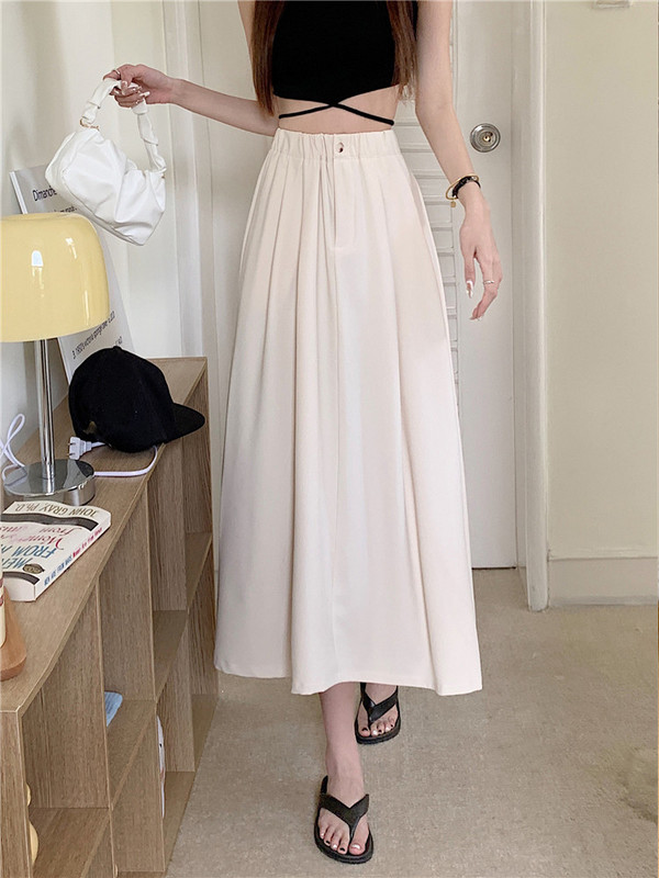 SURMIITRO Plus Veličina 4XL Duga midi plisirana suknja Ženska ljetna korejska moda 2023. Ležerna višeslojna ženska suknja visokog struka