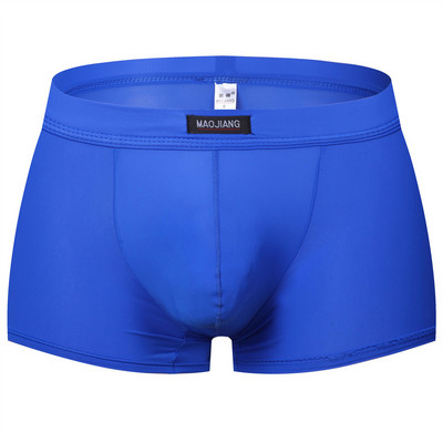 Priedušné pánske spodné prádlo, boxerky z ľadového hodvábu, nízke pásové šortky, nohavičky, elastické pánske kufríky, sexi boxerky