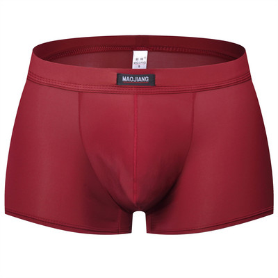 Priedušné pánske spodné prádlo, boxerky z ľadového hodvábu, nízke pásové šortky, nohavičky, elastické pánske kufríky, sexi boxerky