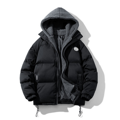 Ανδρικό χειμωνιάτικο casual παλτό με επένδυση από μαλλί φλις