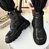 Cizme Martin Ghete de motocicletă pentru bărbați Tendință din 2024 Toamnă/Iarnă Noi Cizme confortabile pentru bărbați Cizme mari de lucru