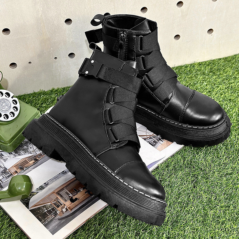 Cizme Martin Ghete de motocicletă pentru bărbați Tendință din 2024 Toamnă/Iarnă Noi Cizme confortabile pentru bărbați Cizme mari de lucru