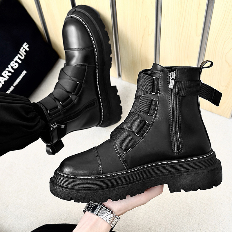 Cizme Martin Ghete de motocicletă pentru bărbați Tendință din 2024 Toamnă/Iarnă Noi Cizme confortabile pentru bărbați Cizme mari de lucru