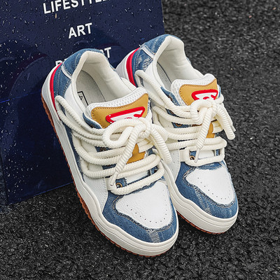 Παπούτσια αθλητικά παπούτσια Ανδρικά παπούτσια με χοντρό πλέγμα που αναπνέουν για άνδρες Αθλητικό τρέξιμο Casual γυναικεία γυμναστική Vulcanize παπούτσια