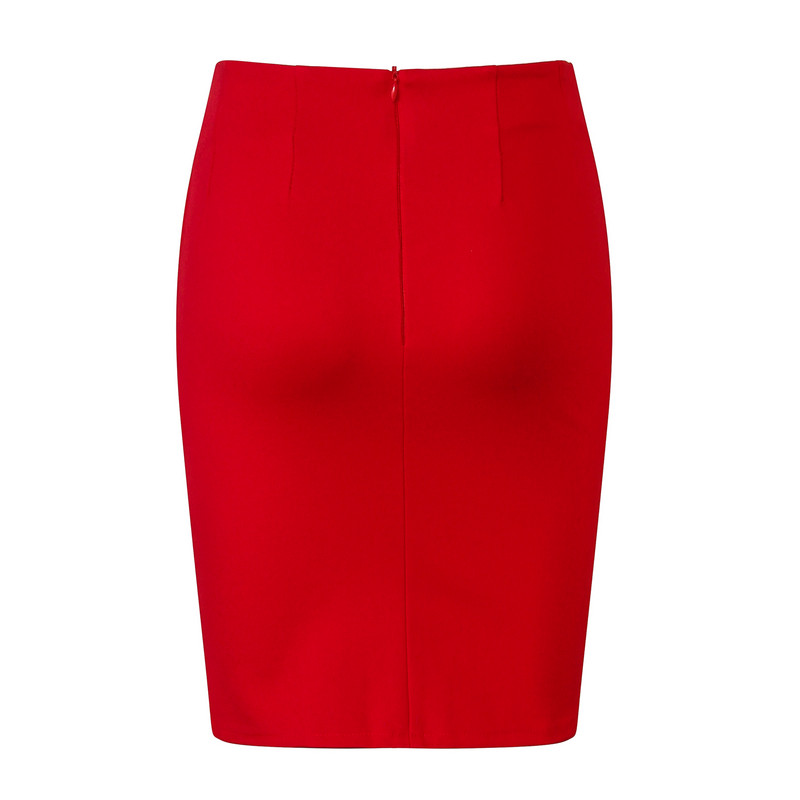 Νέα μόδα 2019 Καλοκαιρινή γυναικεία φούστα Ψηλόμεση Candy Color Plus Size Ελαστική πλισέ σέξι pencil φούστα S-5XL