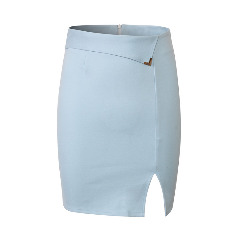 Νέα μόδα 2019 Καλοκαιρινή γυναικεία φούστα Ψηλόμεση Candy Color Plus Size Ελαστική πλισέ σέξι pencil φούστα S-5XL