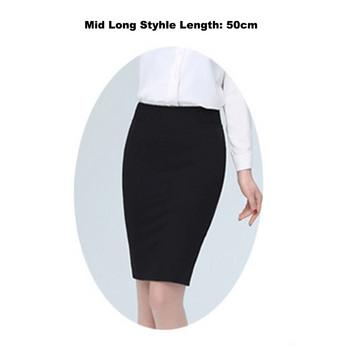 TUHAO 5XL 4XL 3XL Plus Size Φούστα Επίσημη ΜΑΥΡΗ Φούστα Γυναικείες φούστες καλοκαιρινές κομψές Pencil φούστα Γυναικεία ρούχα YN02