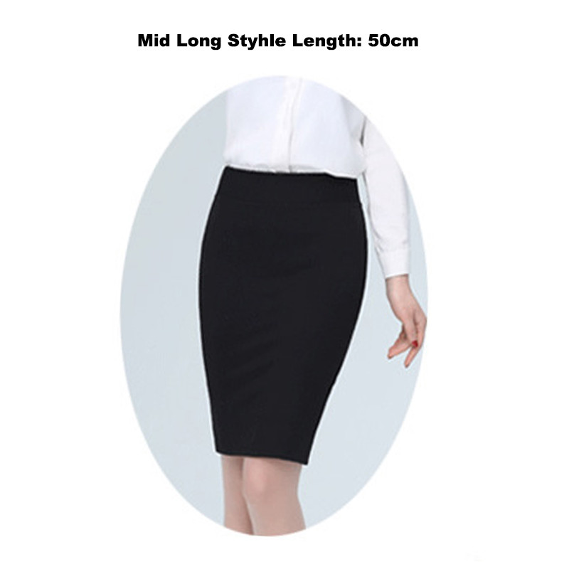 TUHAO 5XL 4XL 3XL Fusta Dimensiuni Plus Formal Fusta NEGRA Fuste Femei de vara Fusta creion eleganta Imbracaminte pentru dama YN02