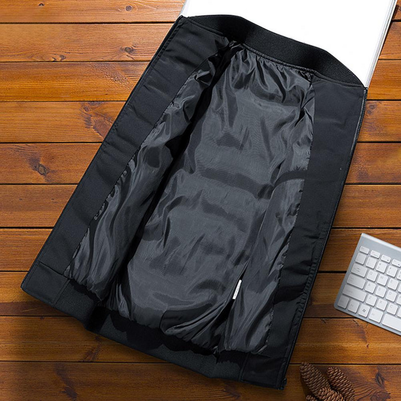 Jachetă bomber la modă, cu nervuri groase, pe fund, jachetă de iarnă pentru bărbați, buzunare rezistente la frig.