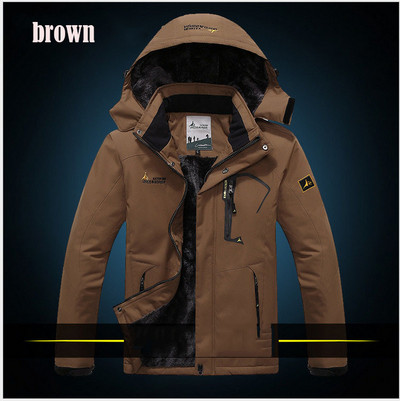 Χειμερινό μπουφάν Ανδρικό Χοντρό αντιανεμικό με κουκούλα Parka Ανδρικά μπουφάν και παλτό Windbreaker Outdoors αδιάβροχο παλτό 6XL Jaqueta Masculina