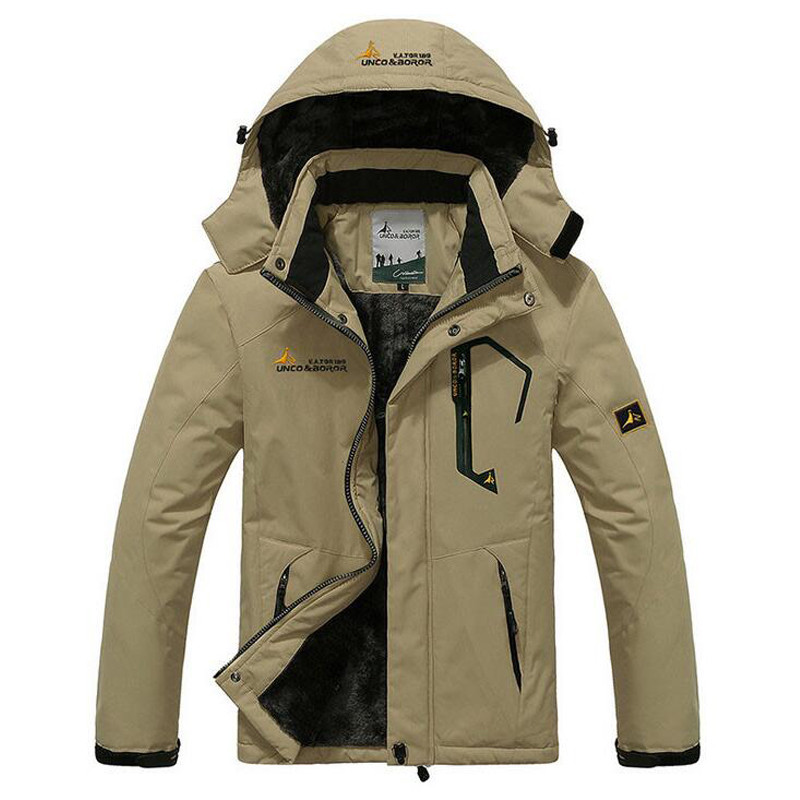 Χειμερινό μπουφάν Ανδρικό Χοντρό αντιανεμικό με κουκούλα Parka Ανδρικά μπουφάν και παλτό Windbreaker Outdoors αδιάβροχο παλτό 6XL Jaqueta Masculina