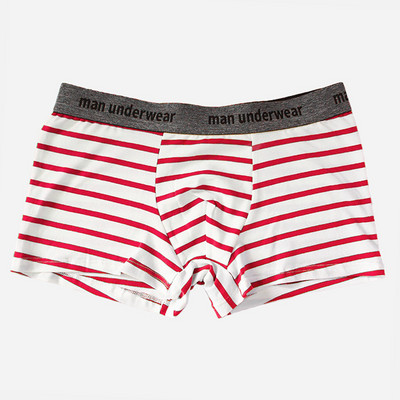 Muške prugaste bokserice Pamučno donje rublje Gaćice s printom Meko i glatko donje rublje Spavaće gaće Prozračne kratke hlače