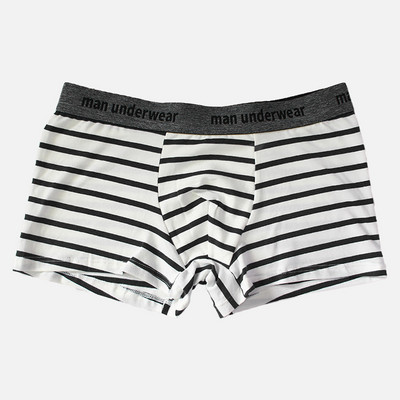 Muške prugaste bokserice Pamučno donje rublje Gaćice s printom Meko i glatko donje rublje Spavaće gaće Prozračne kratke hlače