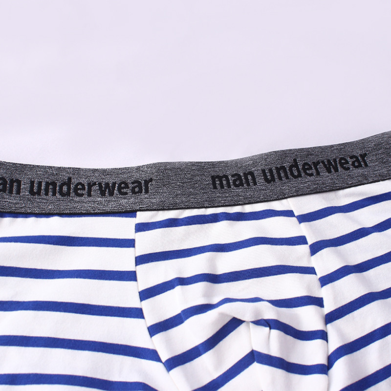 Muške prugaste bokserice Pamučno donje rublje Gaćice s printom Meko i glatko donje rublje Spavaće gaće Prozračne kratke hlače