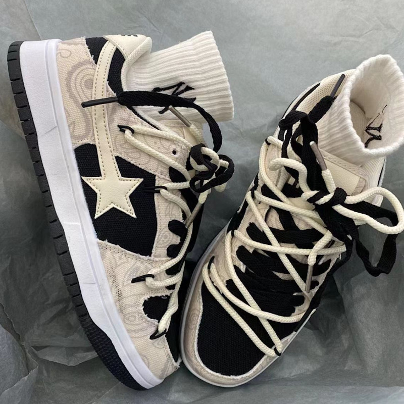 Κορυφαία φθινοπωρινά πάνινα πάνινα παπούτσια μόδας Τένις Lace Up Φοιτητικά βουλκανισμένα παπούτσια Casual Running Αντιολισθητικά αθλητικά παπούτσια για ζευγάρια εξωτερικού χώρου Kawaii
