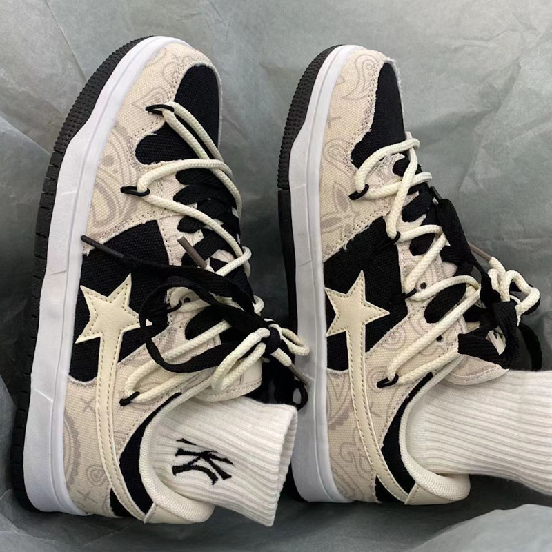 Κορυφαία φθινοπωρινά πάνινα πάνινα παπούτσια μόδας Τένις Lace Up Φοιτητικά βουλκανισμένα παπούτσια Casual Running Αντιολισθητικά αθλητικά παπούτσια για ζευγάρια εξωτερικού χώρου Kawaii