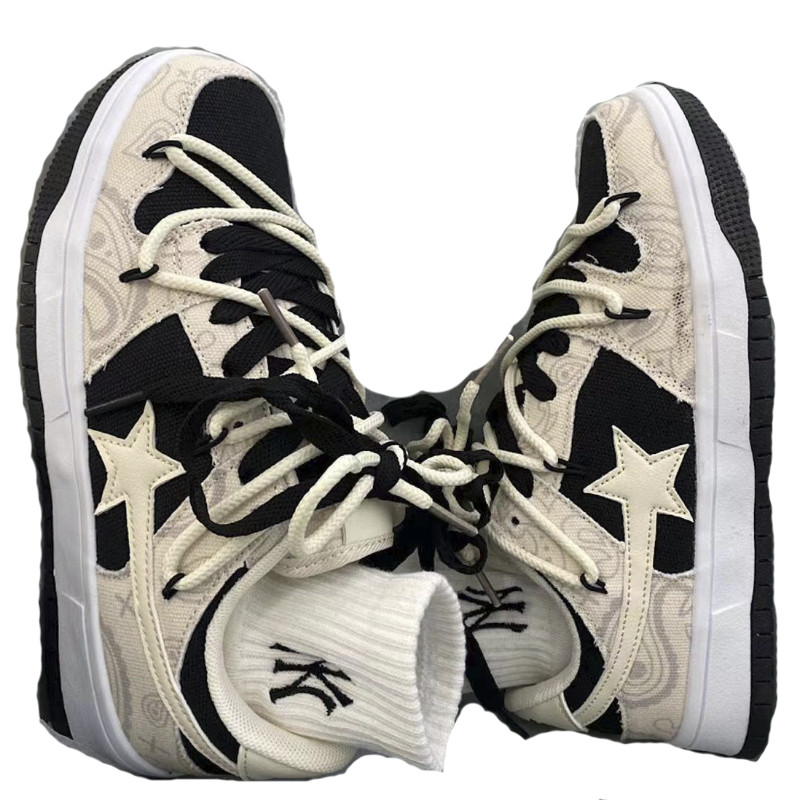 Κορυφαία φθινοπωρινά πάνινα πάνινα παπούτσια μόδας Τένις Lace Up Φοιτητικά βουλκανισμένα παπούτσια Casual Running Αντιολισθητικά αθλητικά παπούτσια για ζευγάρια εξωτερικού χώρου Kawaii