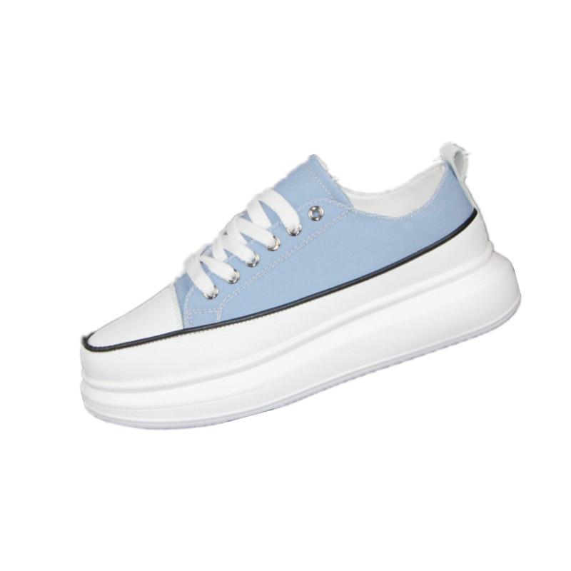 Par platnenih cipela Visokokvalitetne cipele s visokom platformom muške ležerne sportske cipele ženske crne i plave cipele