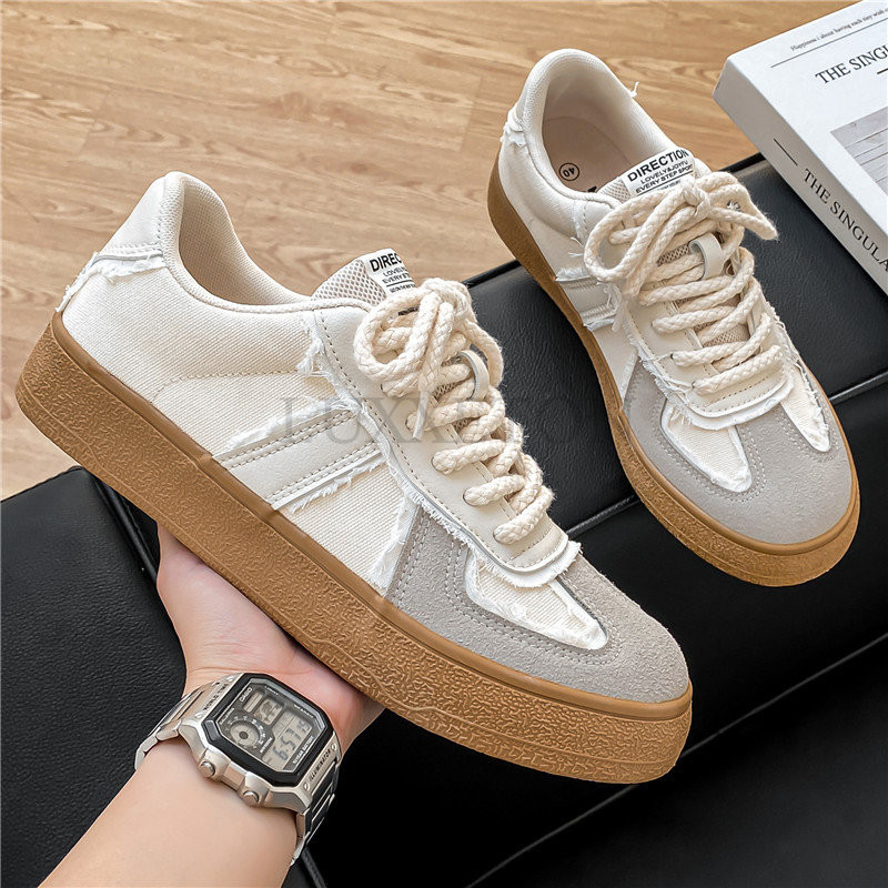 Vyriški sportiniai bateliai, pralaidūs kvėpuojantys plokščiapadžiai Batai Drobiniai vulkanizuoti batai Klasikiniai vaikščiojimo neslystantys balti sportbačiai Tenis Feminino