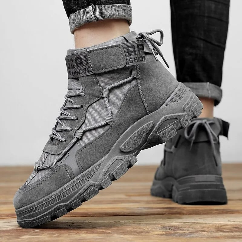 Pánske jesenné topánky Martin Boots, vysoké topánky do britskej púšte, pracovné oblečenie, pánska obuv, športová ochrana práce, krátke čižmy