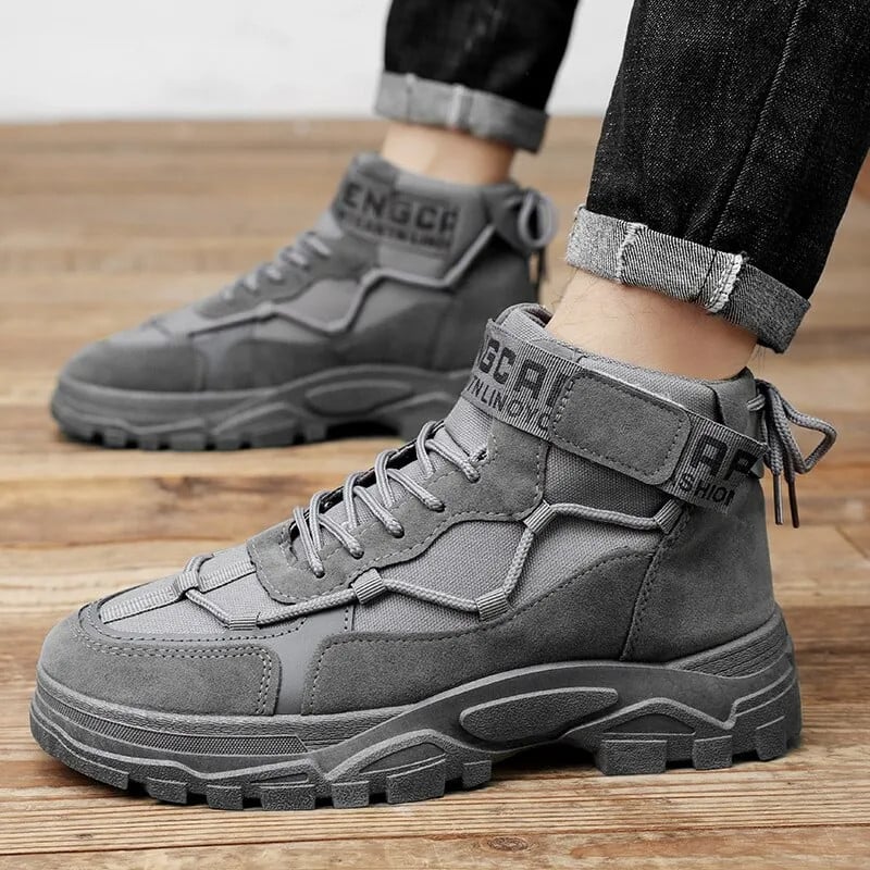 Pánske jesenné topánky Martin Boots, vysoké topánky do britskej púšte, pracovné oblečenie, pánska obuv, športová ochrana práce, krátke čižmy