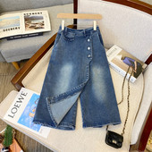 Φθινοπωρινά χειμερινά γυναικεία σορτς Χαλαρά τζιν τζιν Γυναικεία τζιν φούστες Σορτς με κουμπιά σχεδιαστής Γυναικείο πάτο Γυναικεία ρούχα KT92