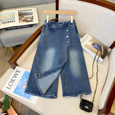Φθινοπωρινά χειμερινά γυναικεία σορτς Χαλαρά τζιν τζιν Γυναικεία τζιν φούστες Σορτς με κουμπιά σχεδιαστής Γυναικείο πάτο Γυναικεία ρούχα KT92
