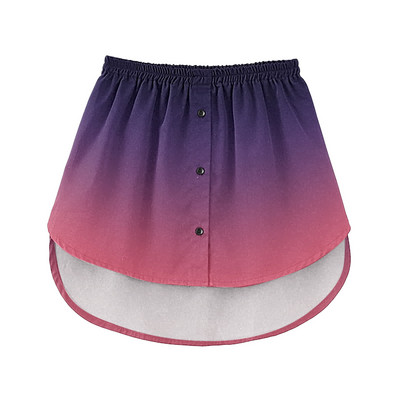 Extensii pentru cămașă pentru femei, imprimeu cu dungi Stratificare reglabilă, top fals, tiv, cămașă, extensie inferioară, cu bandă elastică în talie, mini-fustă