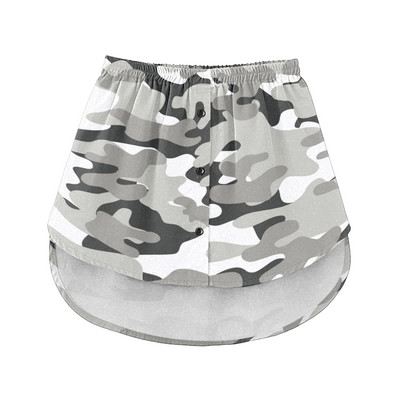 Extensii pentru cămașă pentru femei, imprimeu cu dungi Stratificare reglabilă, top fals, tiv, cămașă, extensie inferioară, cu bandă elastică în talie, mini-fustă