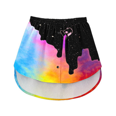 Extensii pentru cămașă pentru femei, imprimeu cu dungi Stratificare reglabilă, top fals, tiv, cămașă, extensie inferioară, cu bandă elastică în talie, mini-fustă