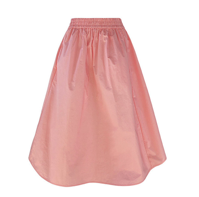 Fusta șic din bumbac asimetrie, in, femei, față, scurtă, spate, plus, fuste coreene, primăvară, toamnă, fuste lungi vintage pentru femei