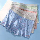 Bokserid Meeste joonega aluspüksid U kumerad aluspüksid Mugavad lühikesed püksid Puuvill Meeste Solid Undeewear Hingav püksid 4XL pesu