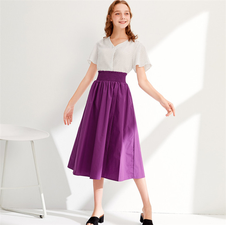 Jesenska duga uredska suknja A-kroja s visokim strukom, vintage duge maxi suknje od pamučnog lana marke, vestidos Proljetne suknje veće veličine