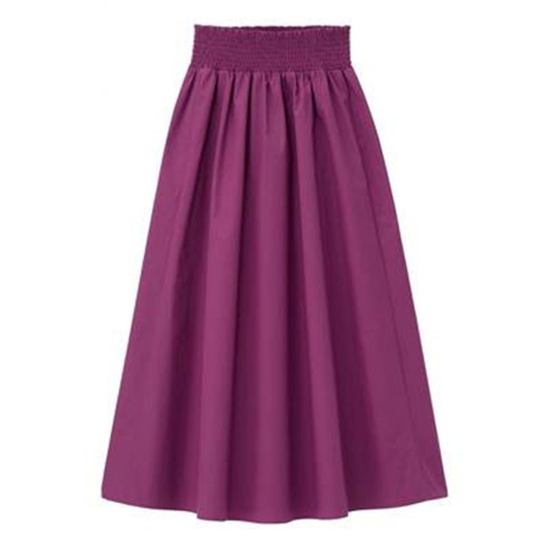 Jesenska duga uredska suknja A-kroja s visokim strukom, vintage duge maxi suknje od pamučnog lana marke, vestidos Proljetne suknje veće veličine