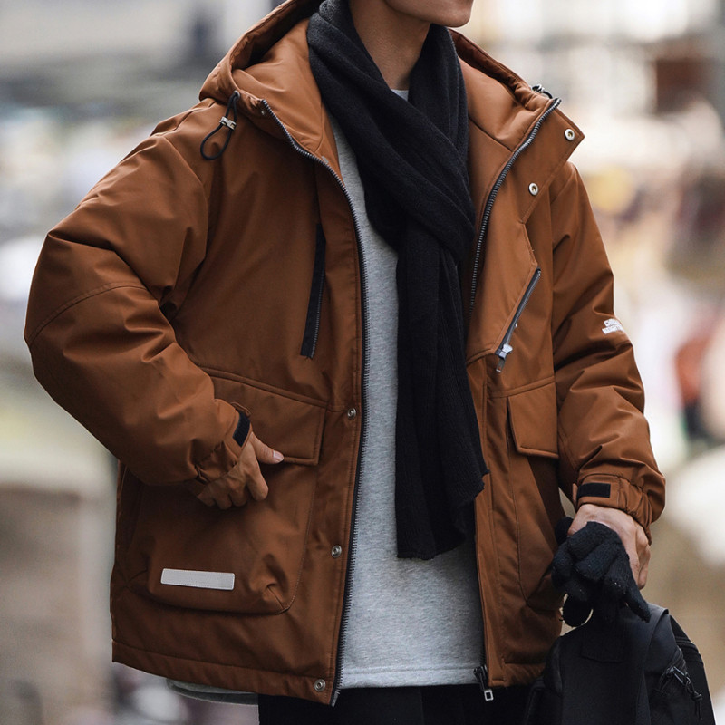 Prevelika planinska topla jakna za van, muška kargo radna odjeća, podstavljena jakna, proljeće, jesen, široke debele parke s više džepova i kapuljačom