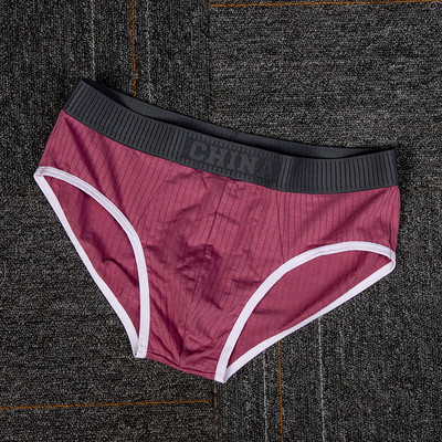 Lenjerie din bumbac solid pentru bărbați, husă convexă, slip cu talie mijlocie, respirabil, pentru tineret, elastic, moale, slip chiloți solidi, confortabil