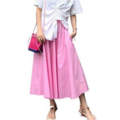 Madingi moteriški ilgi maxi sijonai,Nauji 2023 metų rudens medvilniniai lininiai vakarėlių sijonai,saldainių spalvos Vasariniai vintažiniai sijonai Didelis dydis 6XL 7XL