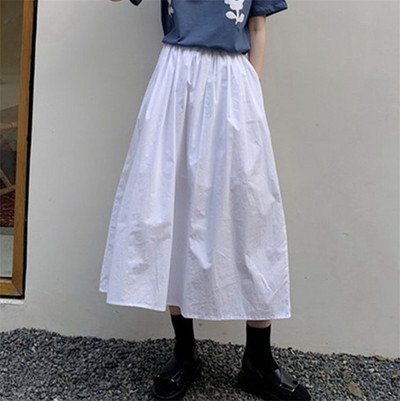 Madingi moteriški ilgi maxi sijonai,Nauji 2023 metų rudens medvilniniai lininiai vakarėlių sijonai,saldainių spalvos Vasariniai vintažiniai sijonai Didelis dydis 6XL 7XL