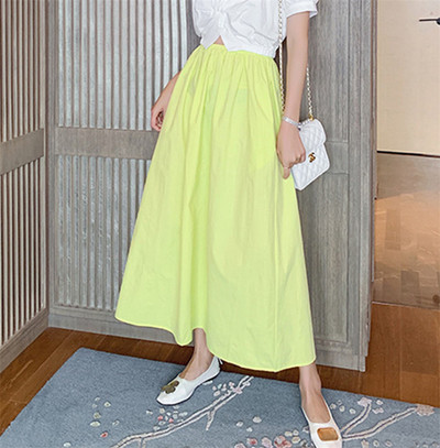 Madingi moteriški ilgi maxi sijonai,Nauji 2023 metų rudens medvilniniai lininiai vakarėlių sijonai,saldainių spalvos Vasariniai vintažiniai sijonai Didelis dydis 6XL 7XL