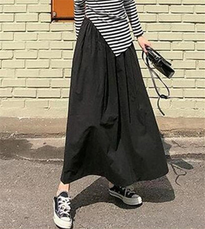 Madingi moteriški ilgi maxi sijonai,Nauji 2023 metų rudens medvilniniai lininiai vakarėlių sijonai,saldainių spalvos Vasariniai vintažiniai sijonai Didelis dydis 6XL 7XL