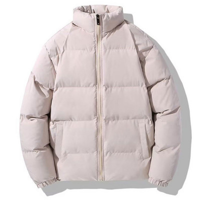 Parka pentru bărbați Jachete groase 2023, la modă de iarnă, ocazional, largi, supradimensionate, calde, guler, parka de culoare solidă, îmbrăcăminte de stradă 5XL