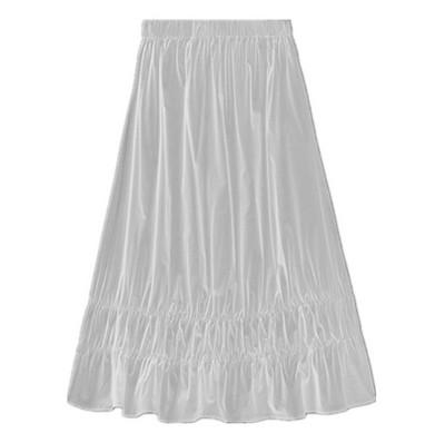 2023 Korean Elegant High Waist ilgas medvilninis lininis sijonas Plisuotas saldus maxi Sijonas rožinis geltonas violetinis mėlynas Didelio dydžio pavasariniai sijonai