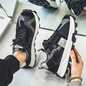 Pantofi casual pentru bărbați, talpă durabilă, pantofi pentru bărbați, la modă nouă, cu șireturi, cu plasă, respirabil, rezistenți, pantofi sport Zapatillas Hombre