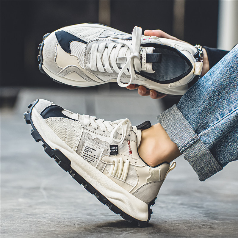 Pantofi casual pentru bărbați, talpă durabilă, pantofi pentru bărbați, la modă nouă, cu șireturi, cu plasă, respirabil, rezistenți, pantofi sport Zapatillas Hombre