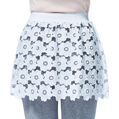 Ženski produžetak za košulju s šupljim vezom i čipkom s cvjetnim motivima, mini donja suknja, poluslip M6CD