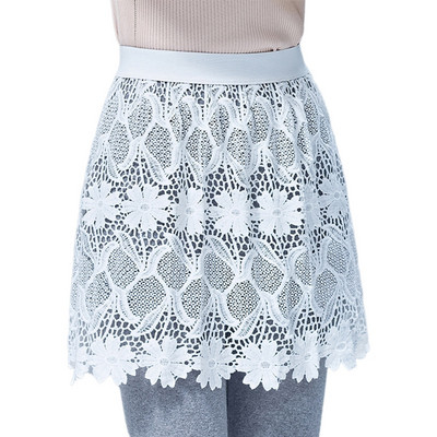 Ženski produžetak za košulju s šupljim vezom i čipkom s cvjetnim motivima, mini donja suknja, poluslip M6CD